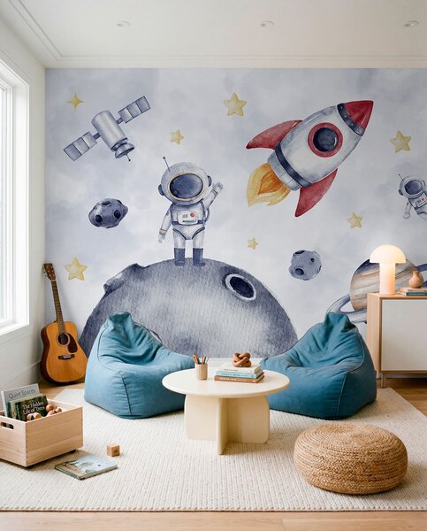Fotótapéta Űrhajósok az űrben, Fotótapéta űr, w01461 : Uwalls.hu