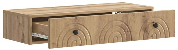 Fali oldaltábla Kézműves Tölgy 87,5 x 34,5 x 17 cm Szerelt Fa