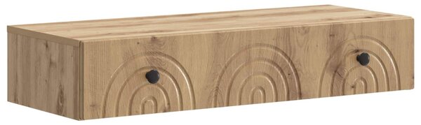 Fali oldaltábla Kézműves Tölgy 87,5 x 34,5 x 17 cm Szerelt Fa