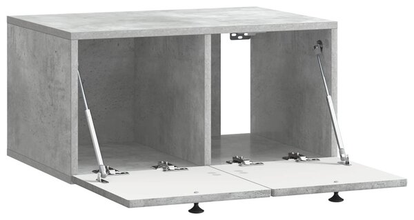 Fali TV szekrény Betonszürke 59,5 x 41 x 30 cm Szerelt Fa