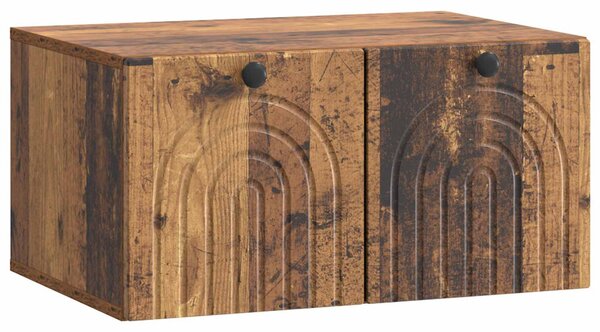Fali TV szekrény Antik Fa 59,5 x 41 x 30 cm Szerelt Fa