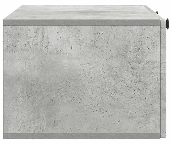 Fali TV szekrény Betonszürke 78,5 x 41 x 30 cm Szerelt Fa