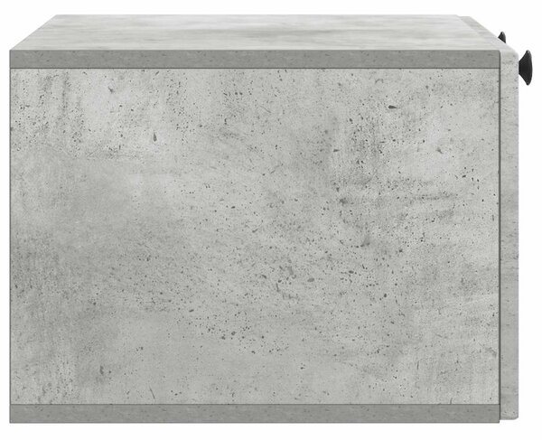 Fali TV szekrény Betonszürke 59,5 x 41 x 30 cm Szerelt Fa