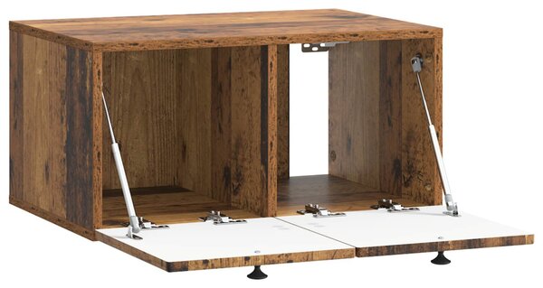 Fali TV szekrény Antik Fa 59,5 x 41 x 30 cm Szerelt Fa