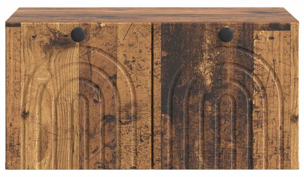 Fali TV szekrény Antik Fa 59,5 x 41 x 30 cm Szerelt Fa