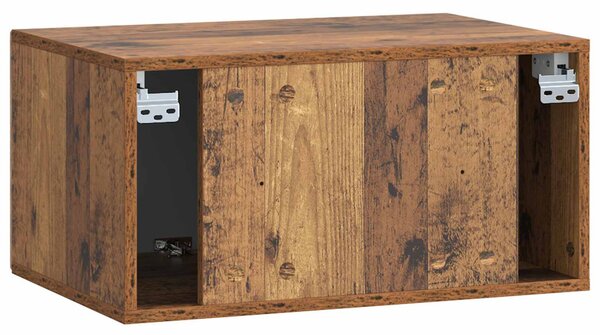 Fali TV szekrény Antik Fa 59,5 x 41 x 30 cm Szerelt Fa