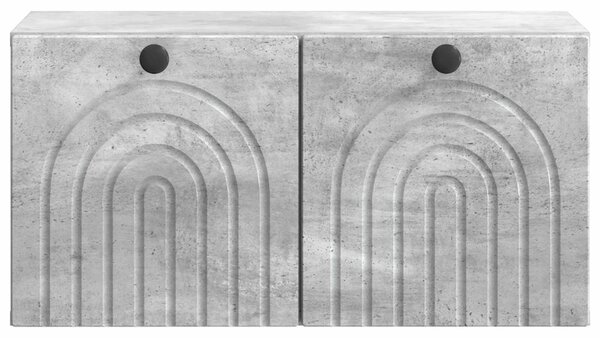 Fali TV szekrény Betonszürke 59,5 x 31 x 30 cm Szerelt Fa