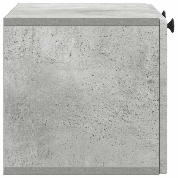 Fali TV szekrény Betonszürke 59,5 x 31 x 30 cm Szerelt Fa