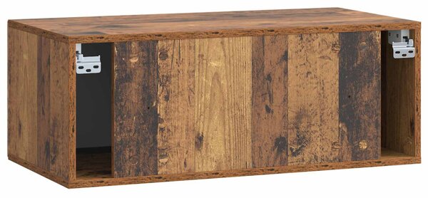 Fali TV szekrény Antik Fa 78,5 x 41 x 30 cm Szerelt Fa