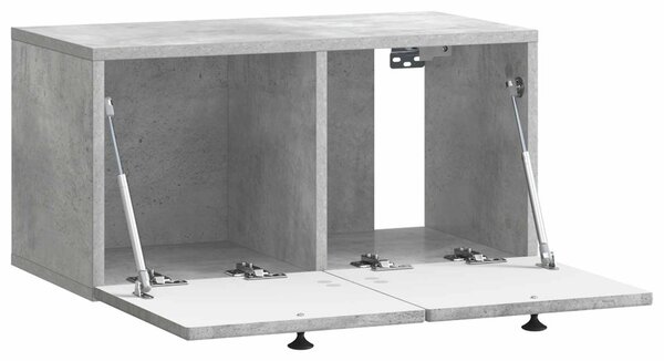 Fali TV szekrény Betonszürke 59,5 x 31 x 30 cm Szerelt Fa