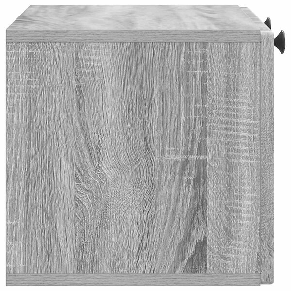 Fali TV szekrény Szürke Sonoma 59,5 x 31 x 30 cm Szerelt Fa