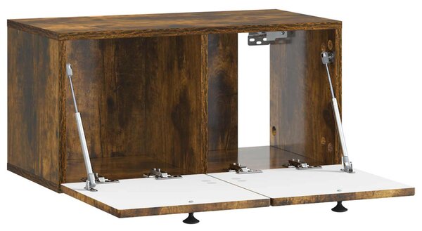 Fali TV szekrény Füstös Tölgy 59,5 x 31 x 30 cm Szerelt Fa