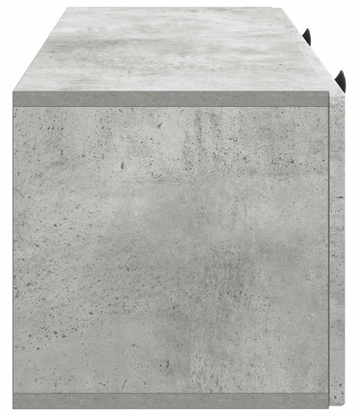 Fali TV szekrény Betonszürke 78,5 x 31 x 30 cm Szerelt Fa