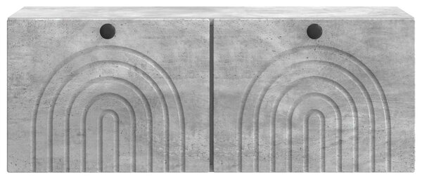 Fali TV szekrény Betonszürke 78,5 x 31 x 30 cm Szerelt Fa