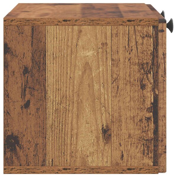 Fali TV szekrény Antik Fa 59,5 x 31 x 30 cm Szerelt Fa