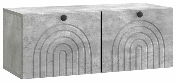 Fali TV szekrény Betonszürke 78,5 x 31 x 30 cm Szerelt Fa