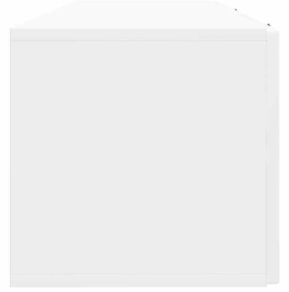 Fali TV szekrény Magasfényű Fehér 98 x 31 x 30 cm Szerelt Fa