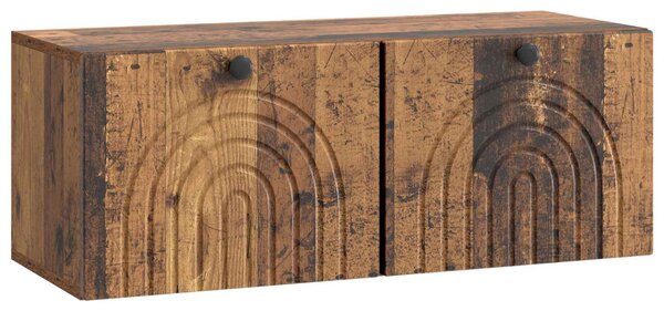 Fali TV szekrény Antik Fa 78,5 x 31 x 30 cm Szerelt Fa
