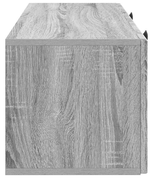 Fali TV szekrény Szürke Sonoma 78,5 x 31 x 30 cm Szerelt Fa