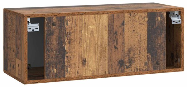 Fali TV szekrény Antik Fa 78,5 x 31 x 30 cm Szerelt Fa