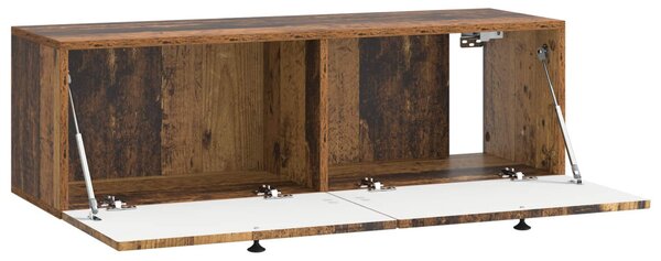Fali TV szekrény Antik Fa 98 x 31 x 30 cm Szerelt Fa