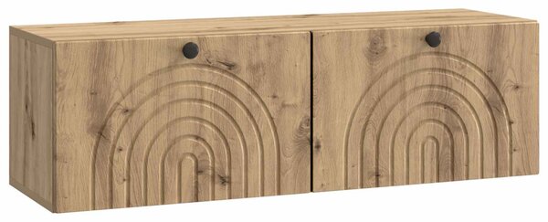 Fali TV szekrény Kézműves Tölgy 98 x 31 x 30 cm Szerelt Fa