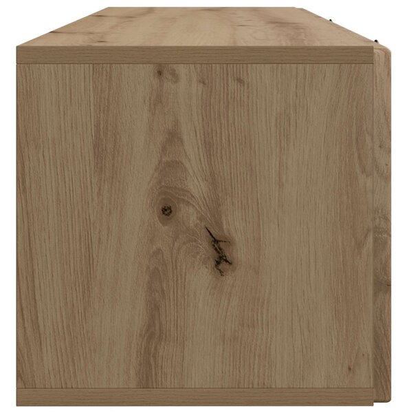Fali TV szekrény Kézműves Tölgy 98 x 31 x 30 cm Szerelt Fa
