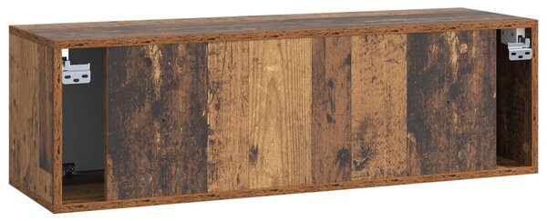 Fali TV szekrény Antik Fa 98 x 31 x 30 cm Szerelt Fa