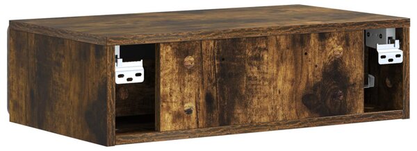 Fali oldaltábla Füstös Tölgy 59 x 34,5 x 17 cm Szerelt Fa