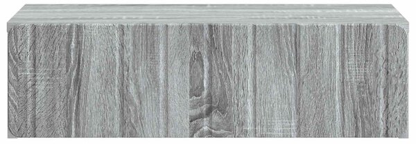 Fali oldaltábla Szürke Sonoma 59 x 34,5 x 17 cm Szerelt Fa