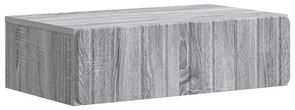 Fali oldaltábla Szürke Sonoma 59 x 34,5 x 17 cm Szerelt Fa