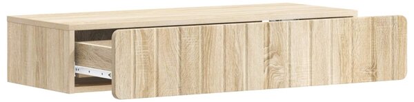 Fali oldaltábla Sonoma Tölgy 87,5 x 34,5 x 17 cm Szerelt Fa