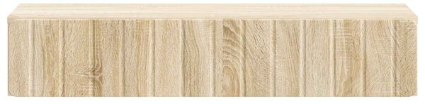 Fali oldaltábla Sonoma Tölgy 87,5 x 34,5 x 17 cm Szerelt Fa