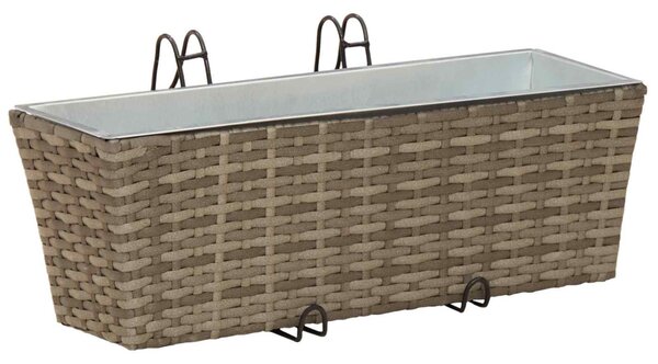 Erkély 2 db 50 x 17 x 17 cm Fém