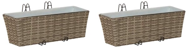 Erkély 2 db 50 x 17 x 17 cm Fém