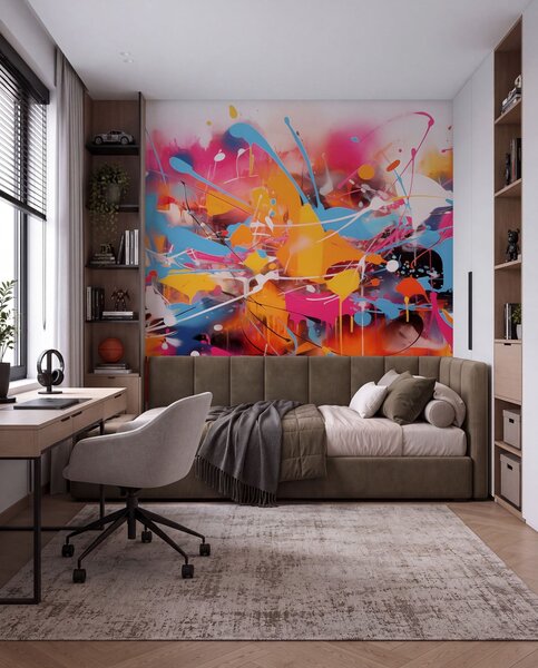 Fotótapéta Élénk színek absztrakt fröccsenése, Fotótapéta absztrakt, w02219 : Uwalls.hu