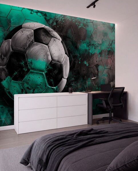Fotótapéta Futball labda, Fotótapéta tini szoba, Fotótapéta tini szoba futball, w08618 : Uwalls.hu