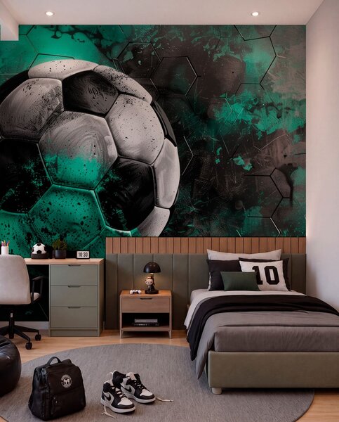 Fotótapéta Futball labda, Fotótapéta tini szoba, Fotótapéta tini szoba futball, w08618 : Uwalls.hu