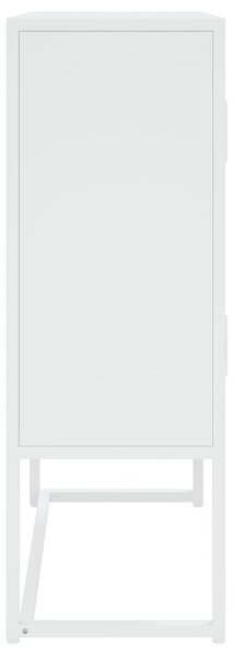 Fehér acél magasszekrény 80 x 35 x 100 cm