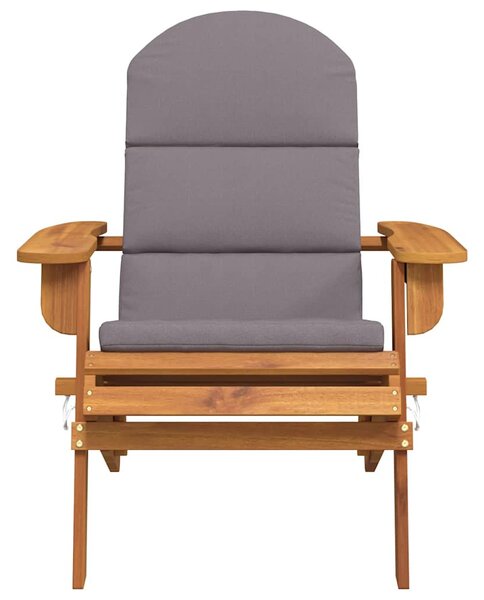 Tömör akácfa Adirondack kerti szék párnával