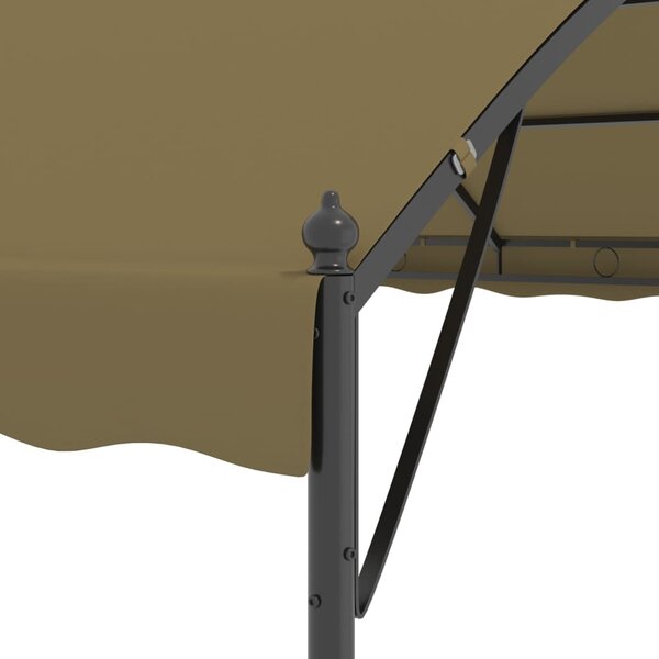 Tópszínű pavilon 4 x 3 x 2,6 m 180 g/m²