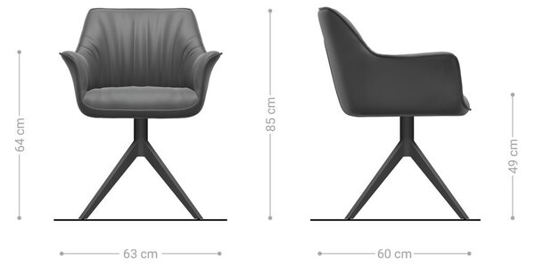 DELIFE Étkezőszék Keila-Flex karfás bouclé puha bézs kereszt láb széles rozsdamentes acél 360° forgatható billenő