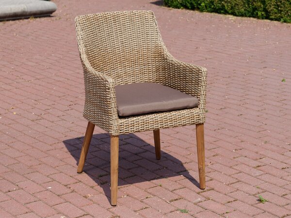 Faro ratan natur szék párnával