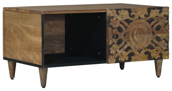 Dohányzóasztal Barna 80 x 50 x 40 cm Tömör Mangófát