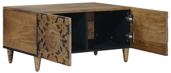 Dohányzóasztal Barna 80 x 50 x 40 cm Tömör Mangófát