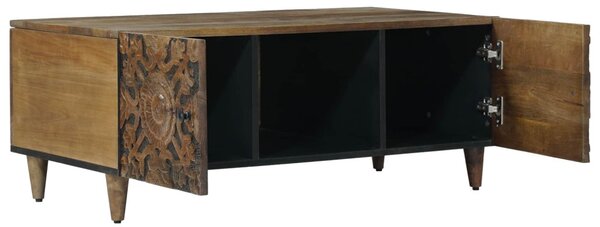 Dohányzóasztal Barna 100 x 54 x 40 cm Tömör Mangófát