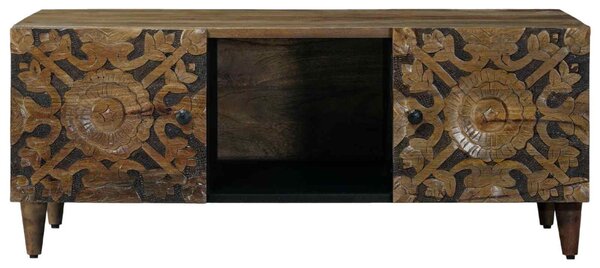 Dohányzóasztal Barna 100 x 54 x 40 cm Tömör Mangófát
