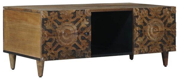 Dohányzóasztal Barna 100 x 54 x 40 cm Tömör Mangófát