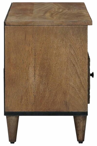 TV szekrény fiókkal Barna 100 x 33,5 x 46 cm Tömör Mangófát