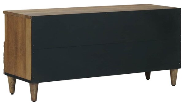 TV szekrény fiókkal Barna 100 x 33,5 x 46 cm Tömör Mangófát
